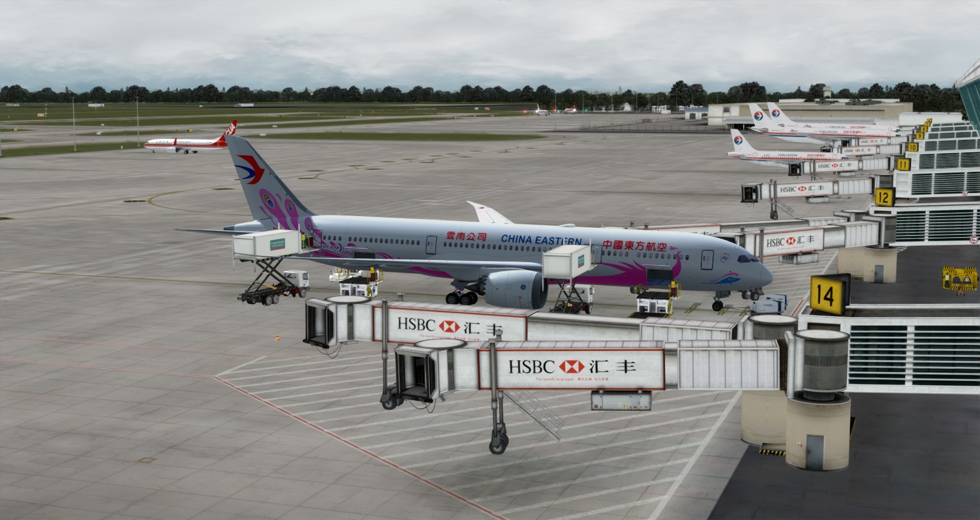 P3D V4 789 China Eastern Airlines ZSPD-VHHH-3219 