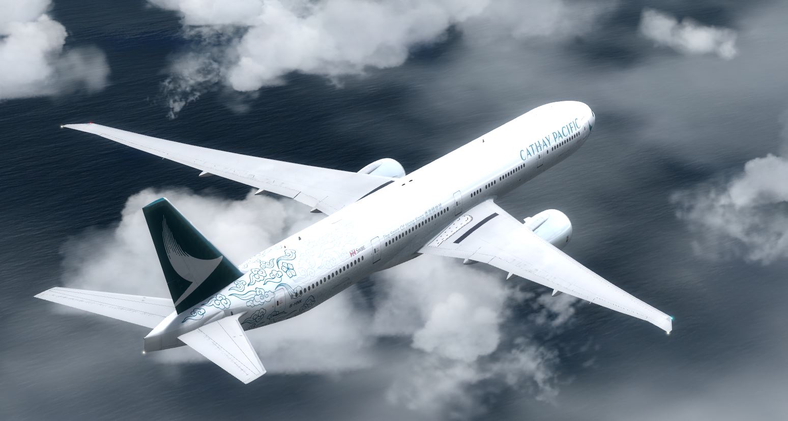 Boeing 777-300 Cathay - The Spirit of Hong Kong Livery  B-HNK-1320 