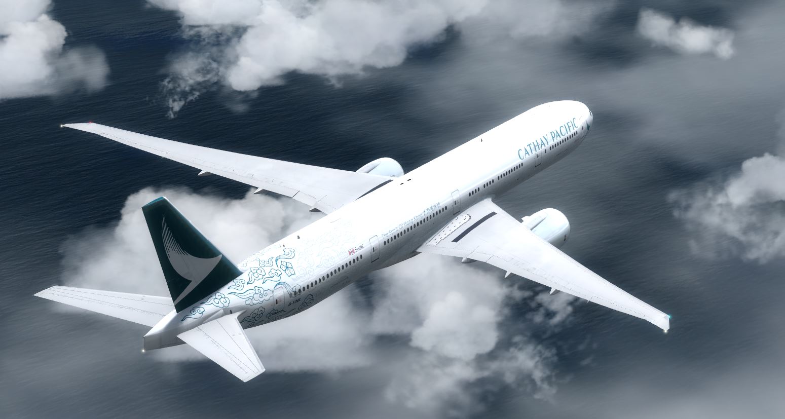 Boeing 777-300 Cathay - The Spirit of Hong Kong Livery  B-HNK