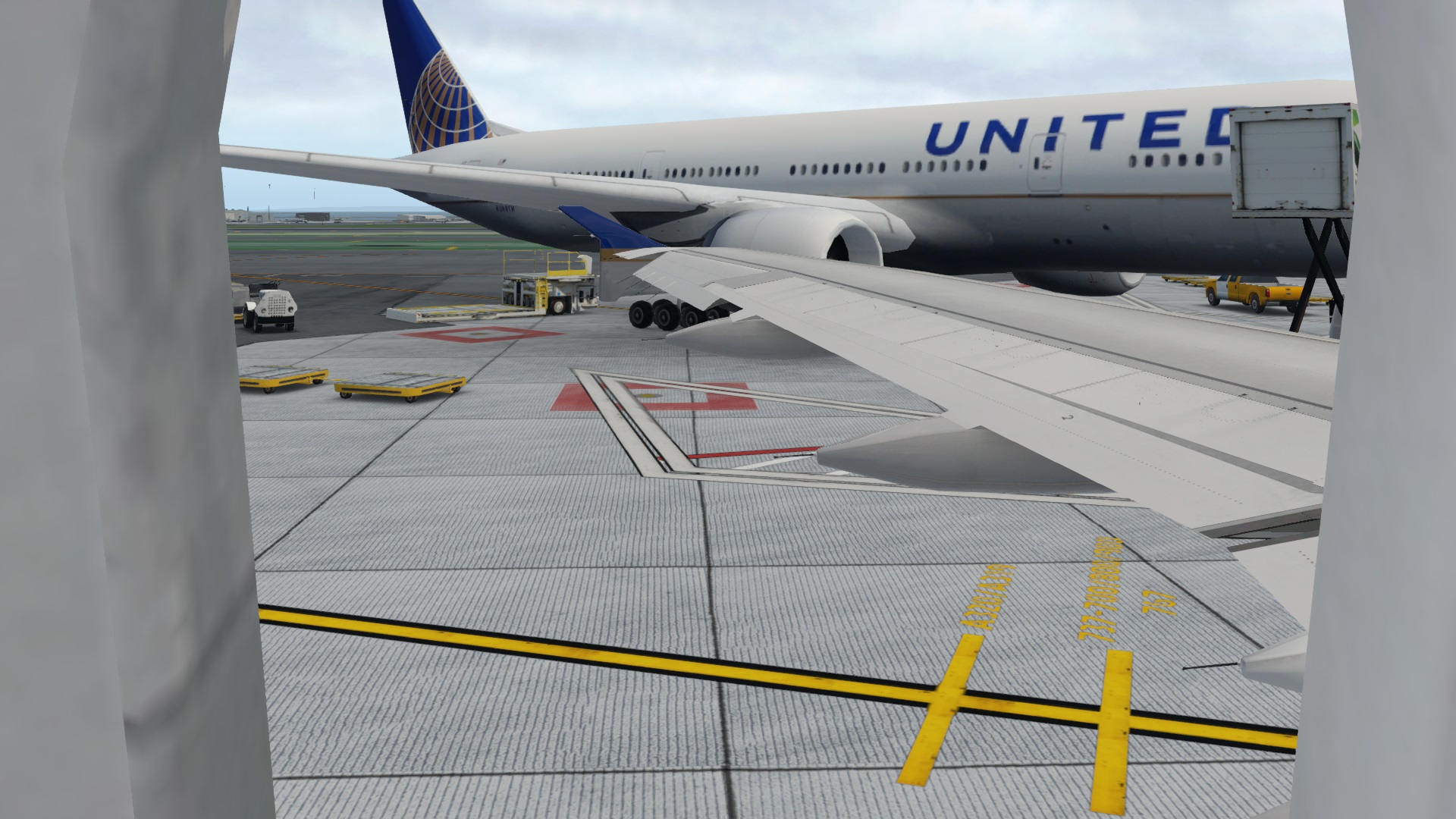 在XP里面飞空客 TOLISS A319 旧金山-棕榈泉-9738 