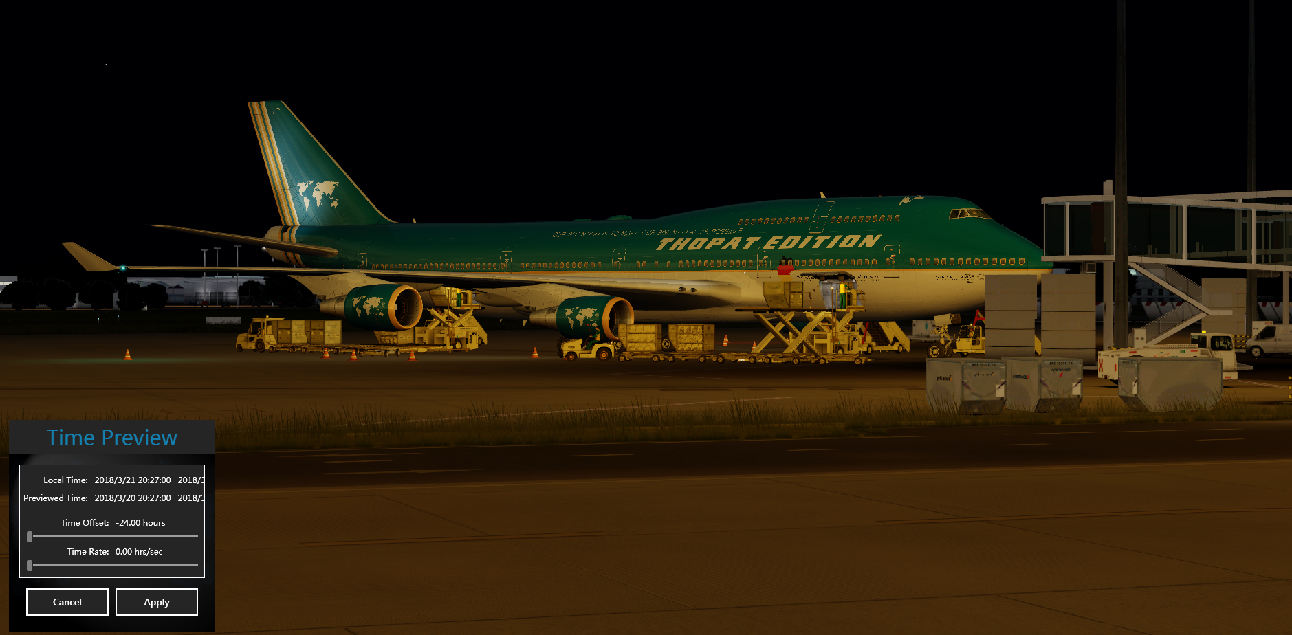 P3D V4+AS16+PMDG747+URP+GSX下的圣光效果-2438 