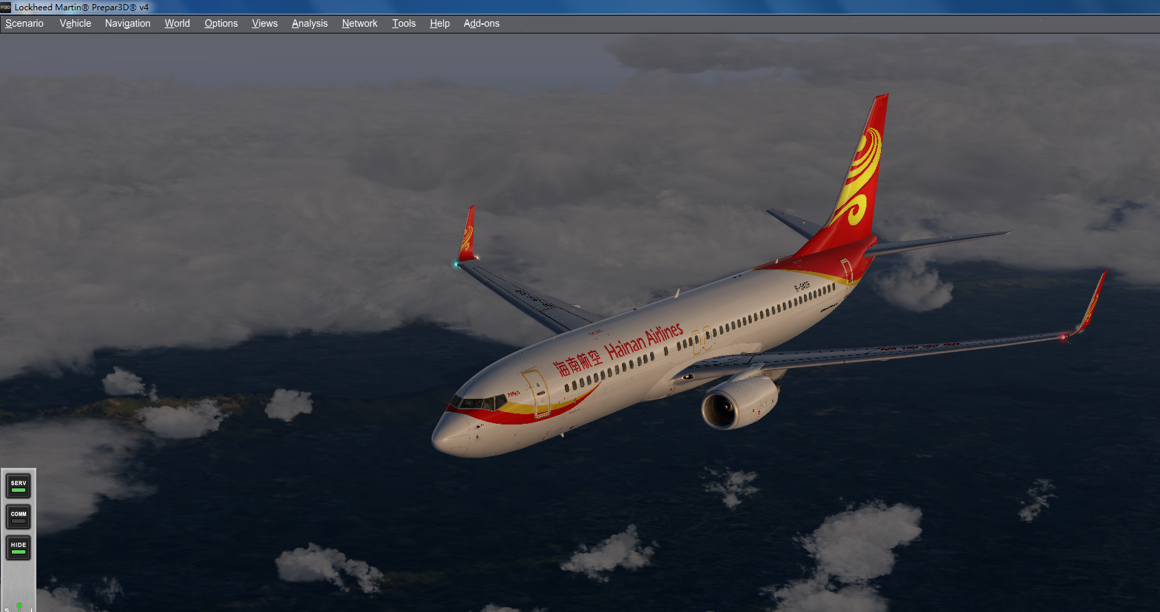 P3D V4+AS16+PMDG747+URP+GSX下的圣光效果-7577 