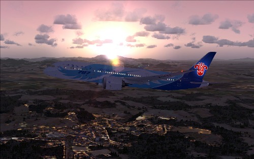 飞机上的日出日落-8486 