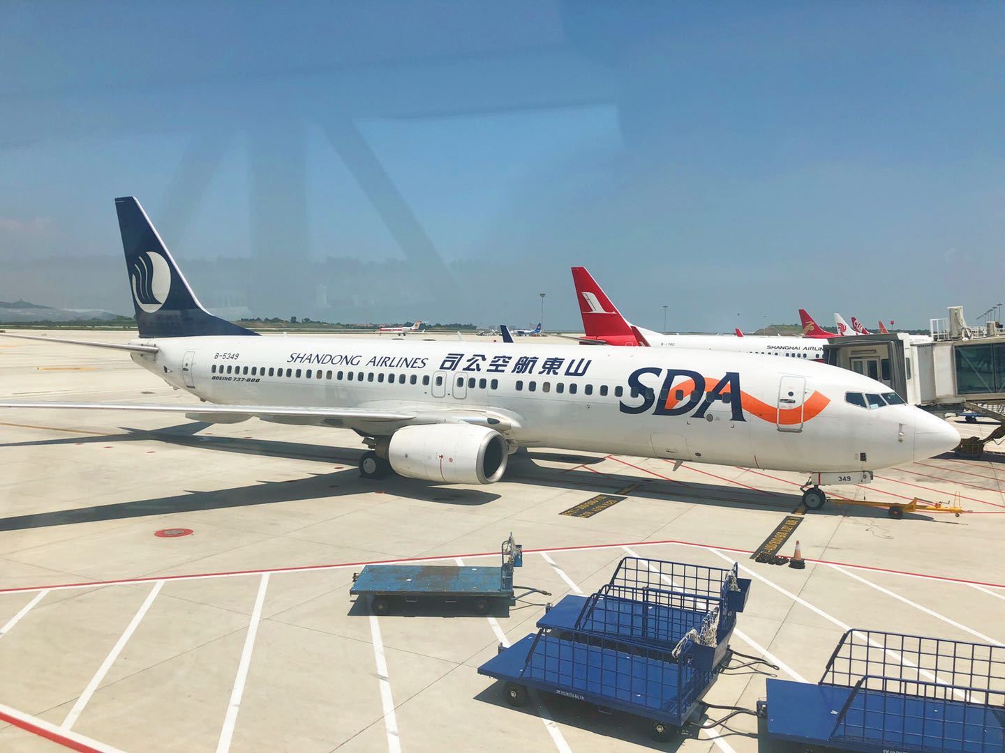 最近新体验，青岛航空-7211 