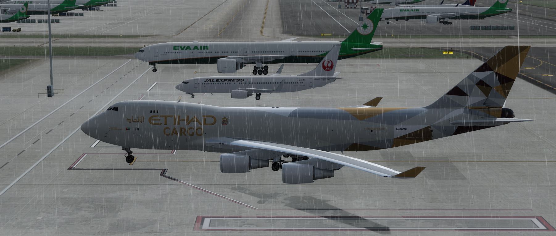 B747-400 阿提哈德 cargo 女皇-6606 