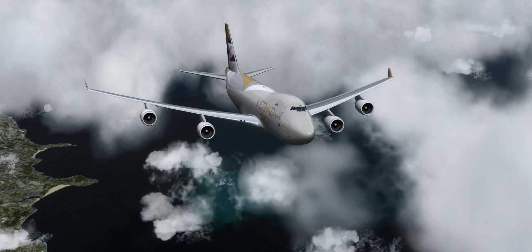 B747-400 阿提哈德 cargo 女皇-1757 