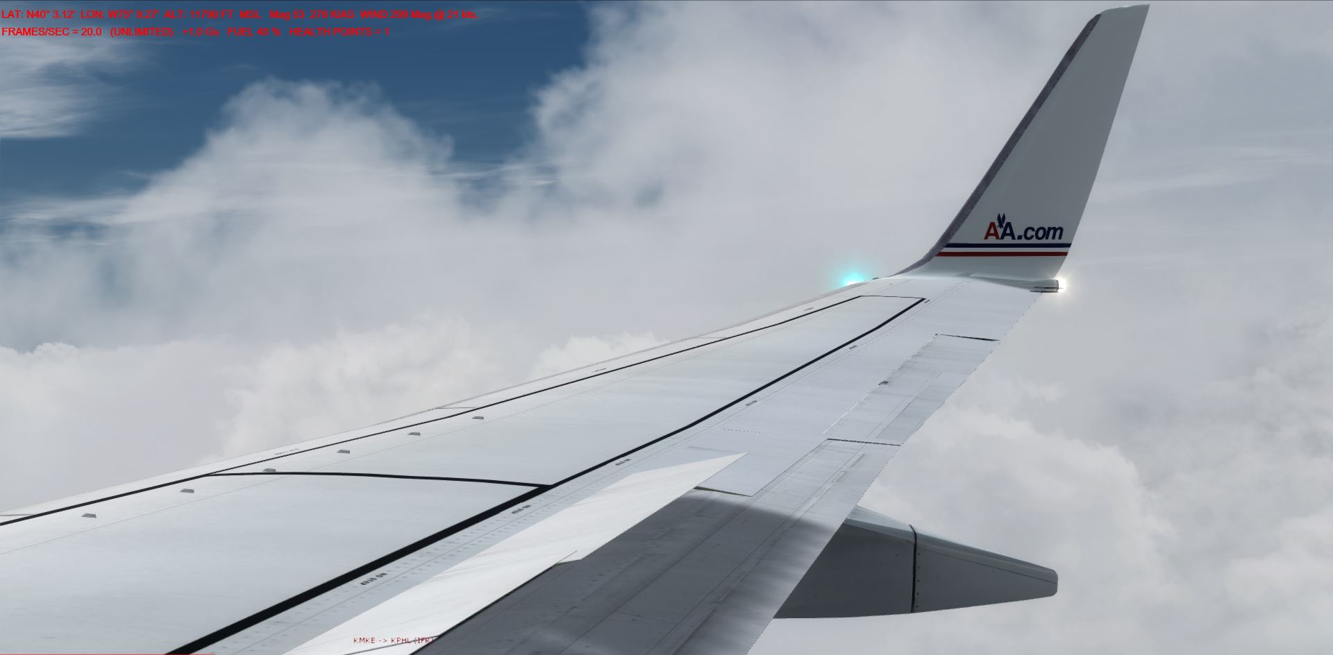 P3Dv4总算跑得动了！AA1060-2067 