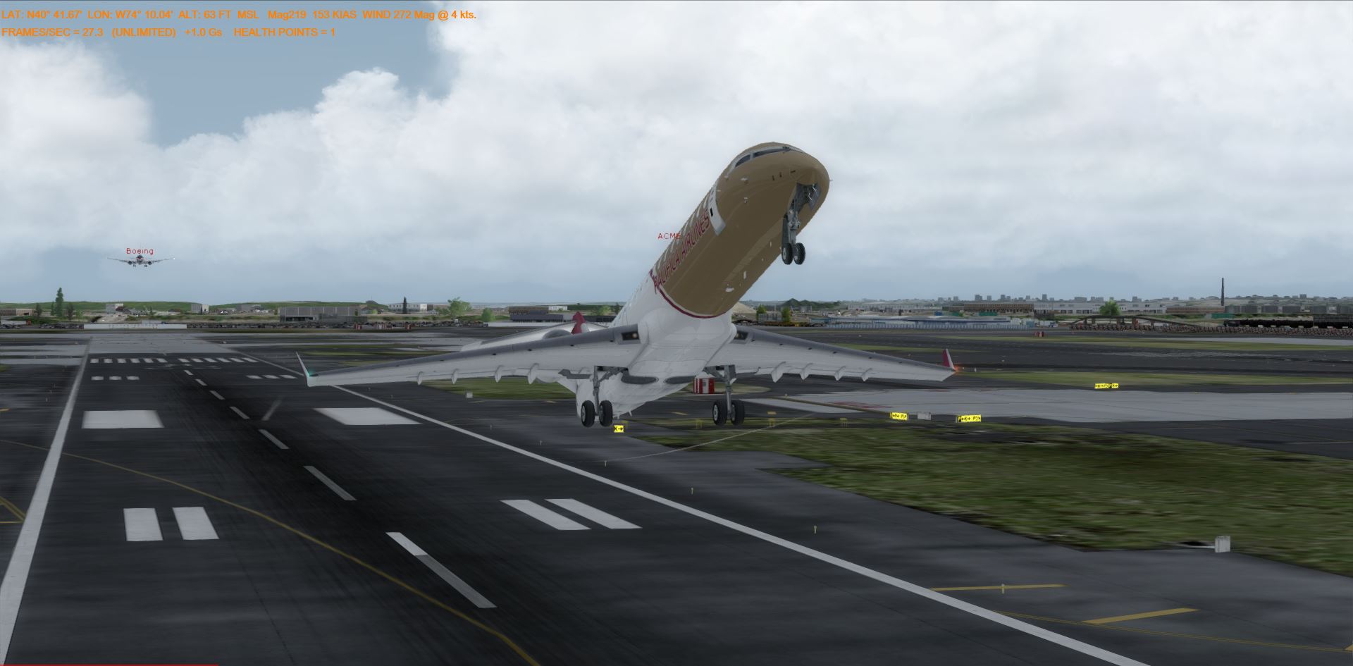 P3Dv4总算跑得动了！AA1060-4475 
