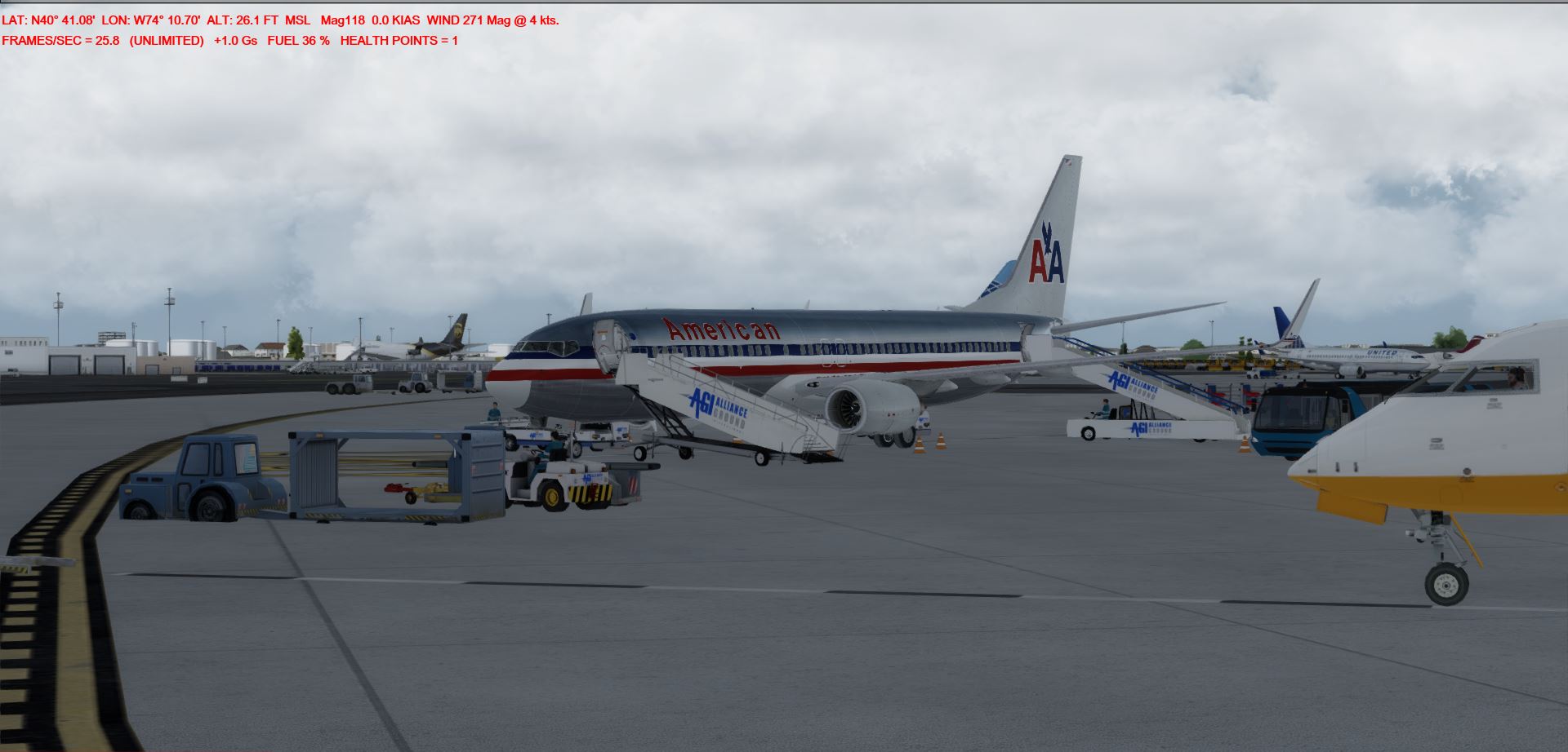 P3Dv4总算跑得动了！AA1060-4097 