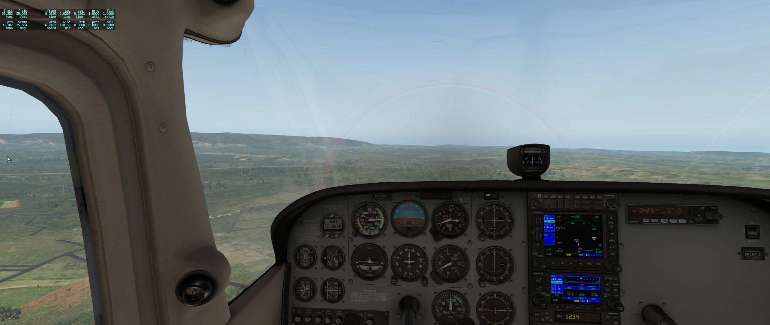 X-Plane11 C172 SBJD新手白天五边练习-2194 