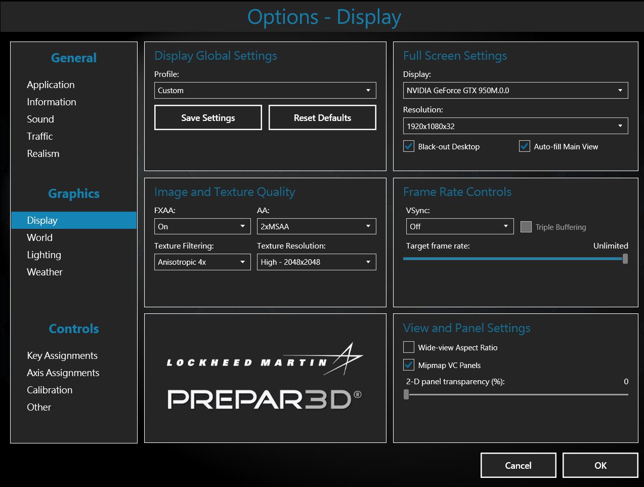 P3DV4的显示设定要怎么整才能提升侦数?-1124 