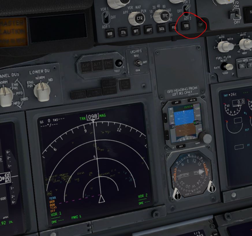 zibo737-800的气象雷达和地形雷达怎么开呢-7669 