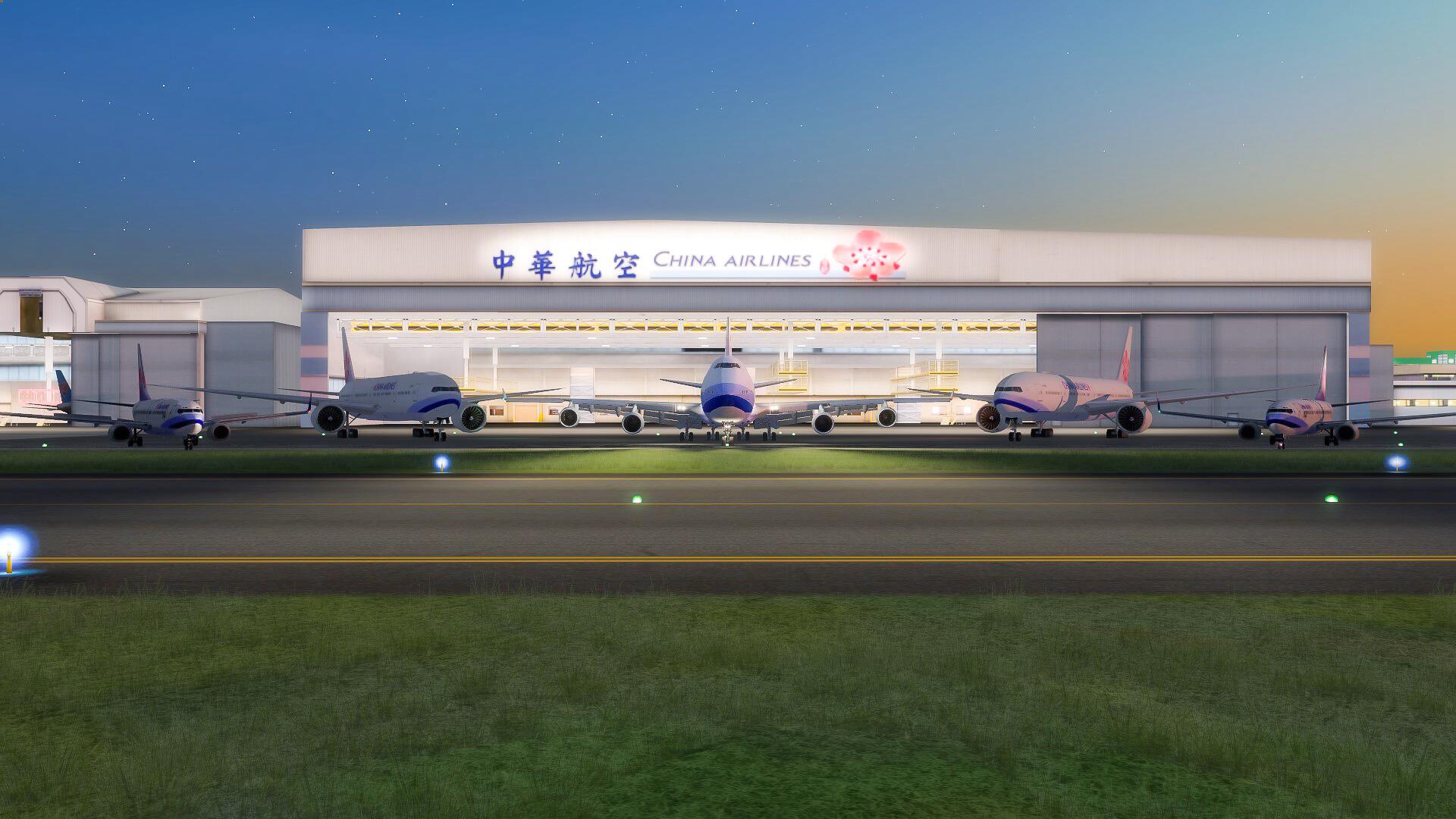 中华航空机队合影-5886 
