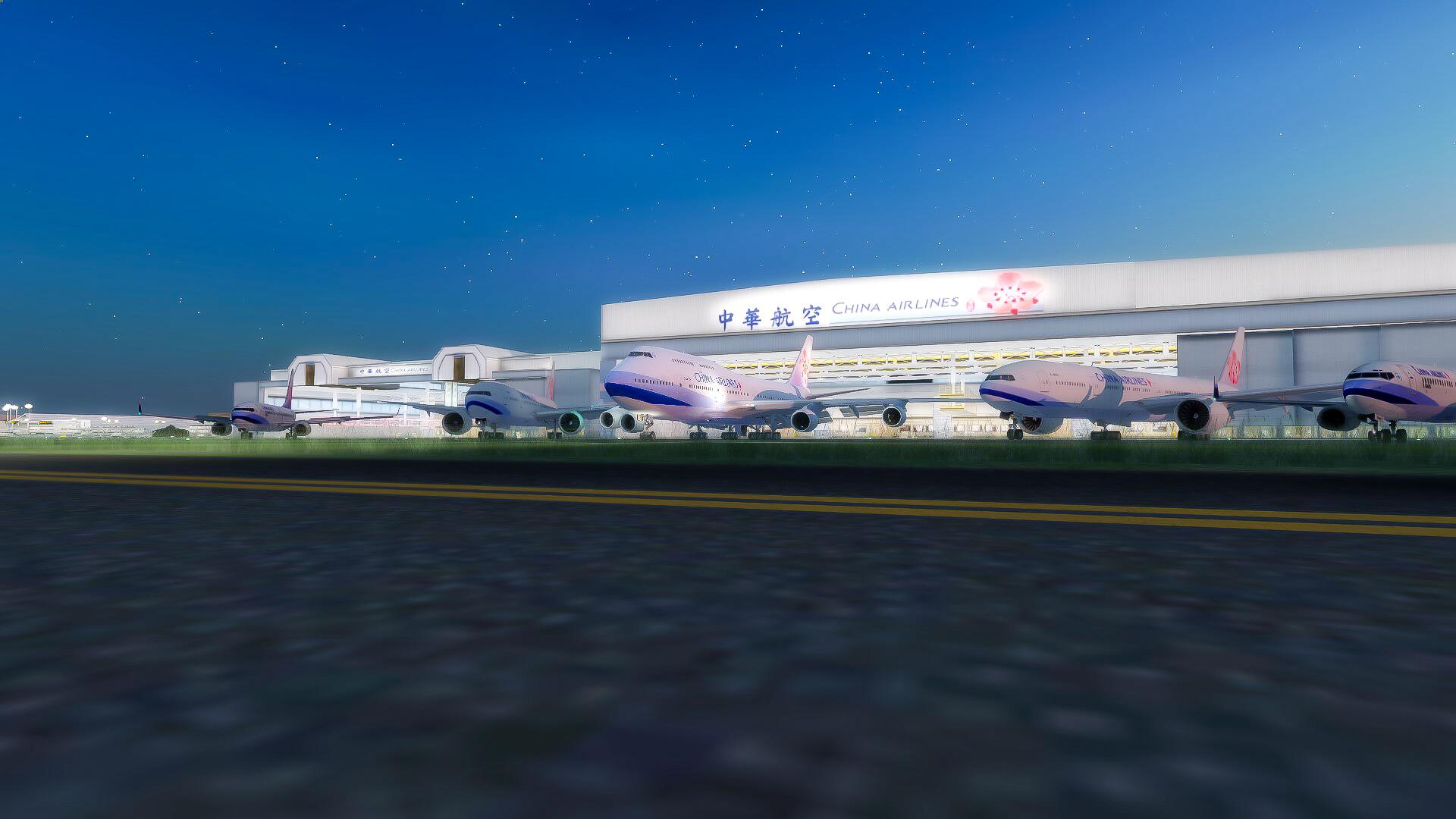 中华航空机队合影-3438 