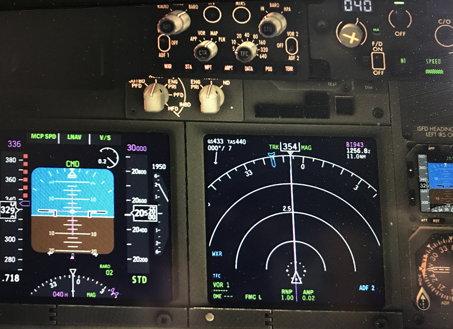 请求各位飞友给予解惑ZIBO737天气雷达-7333 
