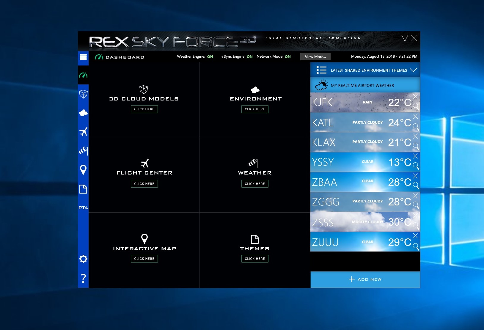 REX - SkyForce 3D实时天气求助-7150 