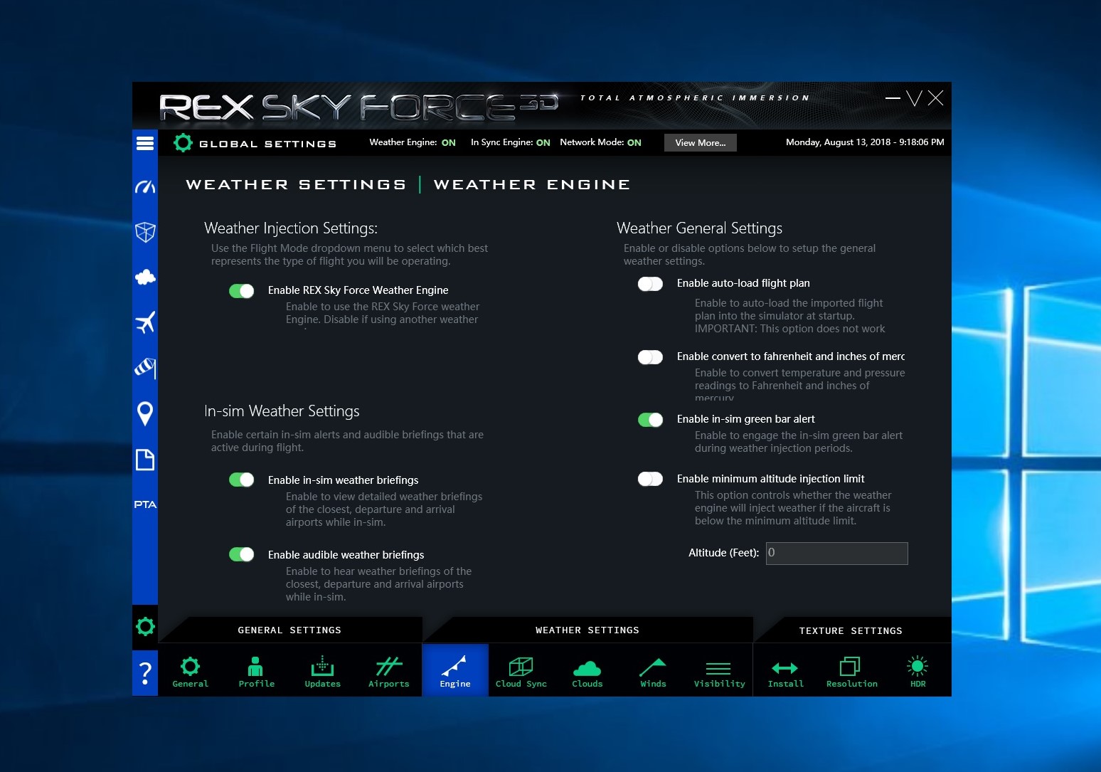 REX - SkyForce 3D实时天气求助-1029 