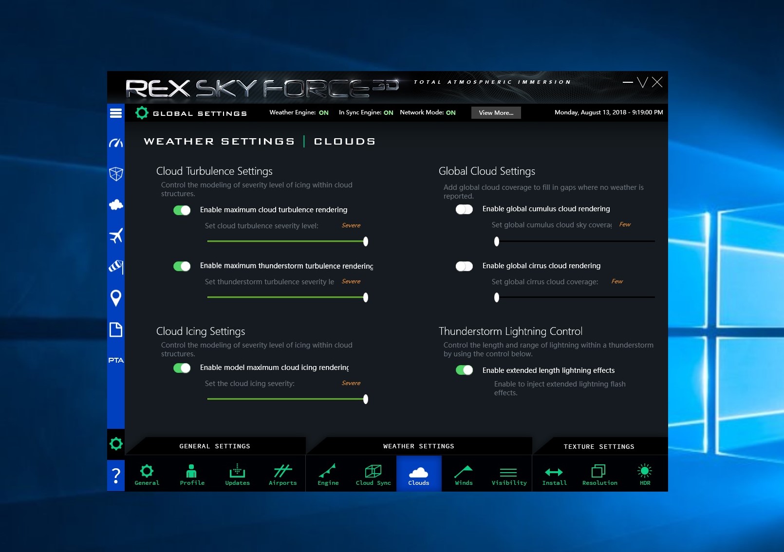 REX - SkyForce 3D实时天气求助-3422 