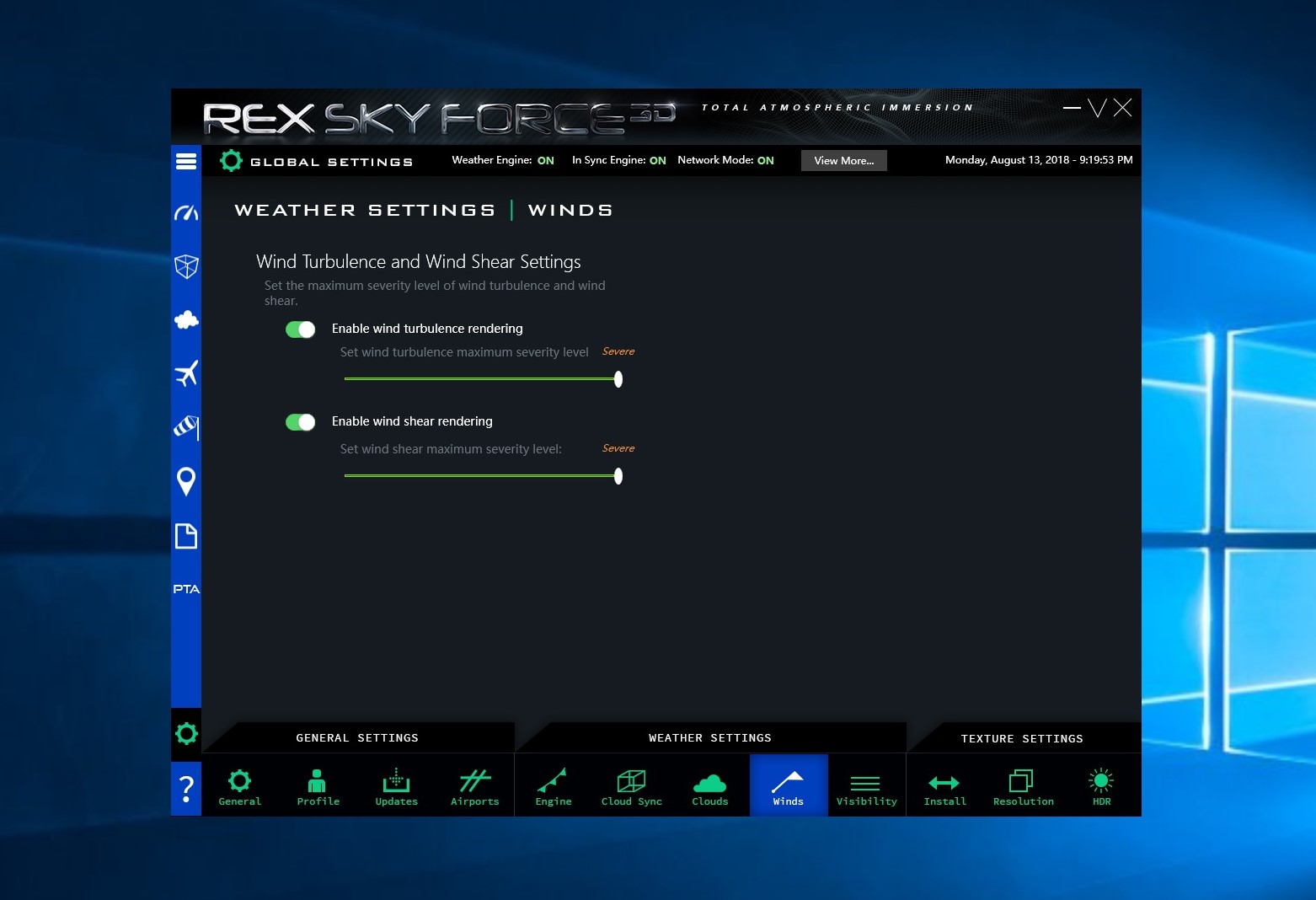 REX - SkyForce 3D实时天气求助-7779 