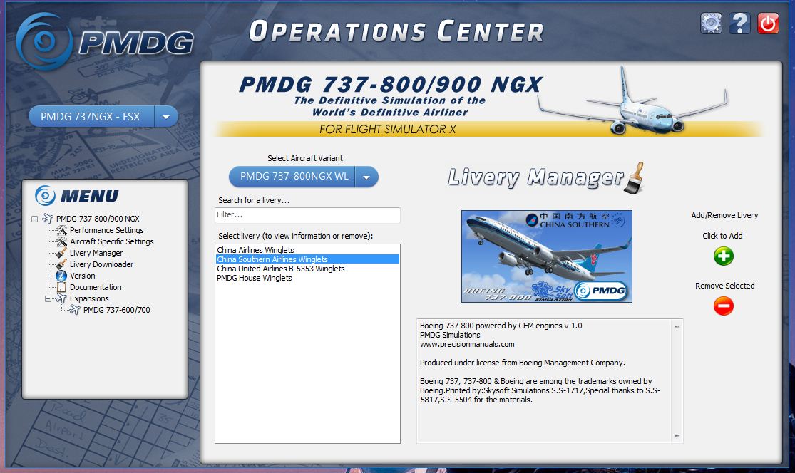 有没有PMDG能用的国内航空公司涂装?-9087 