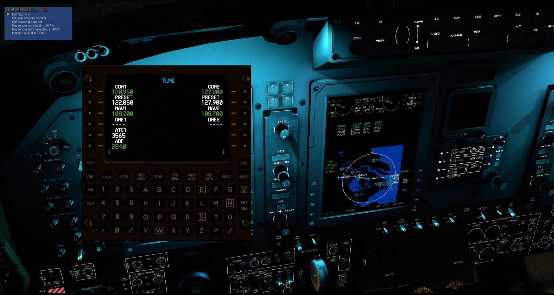 关于使用Carenado家的Proline21导航系统完成自动进近的操作分享-4059 