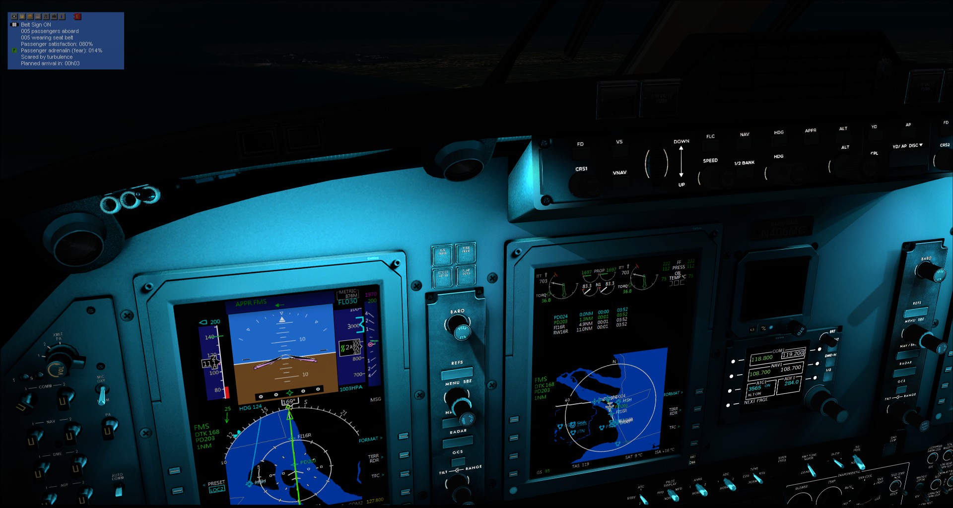 关于使用Carenado家的Proline21导航系统完成自动进近的操作分享-2781 