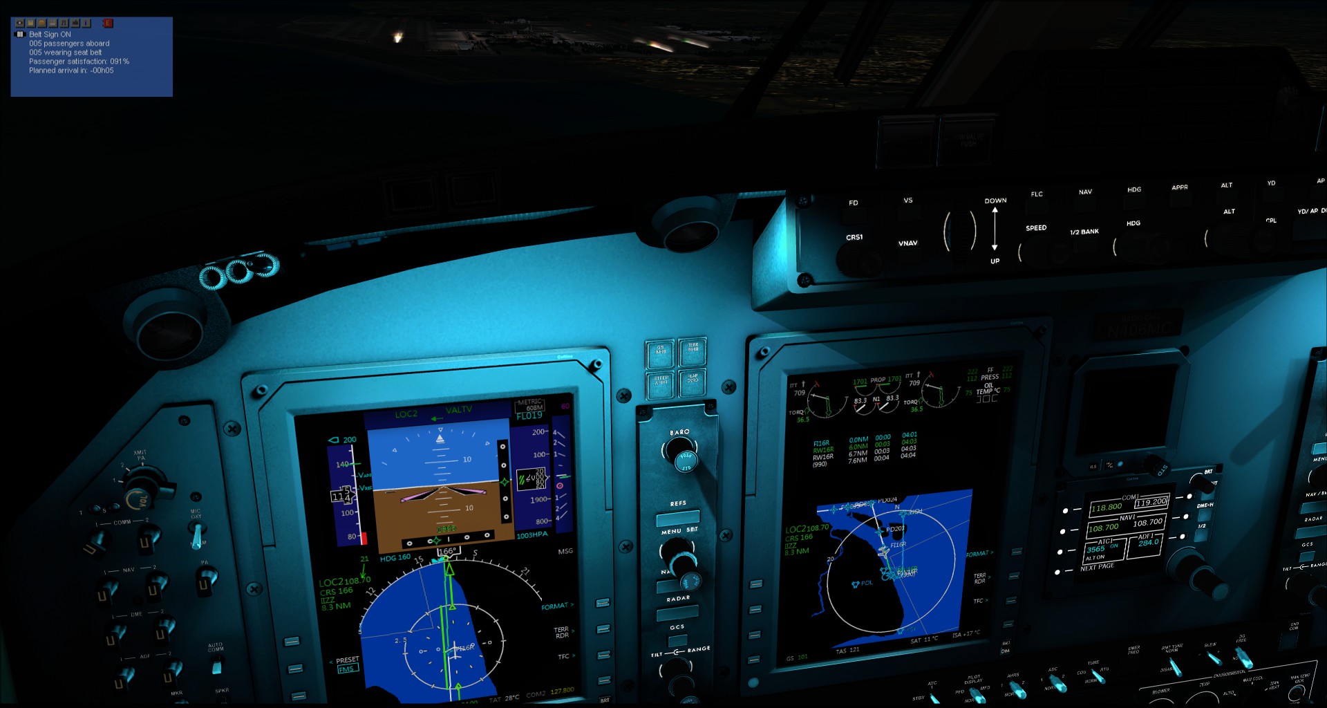 关于使用Carenado家的Proline21导航系统完成自动进近的操作分享-4313 