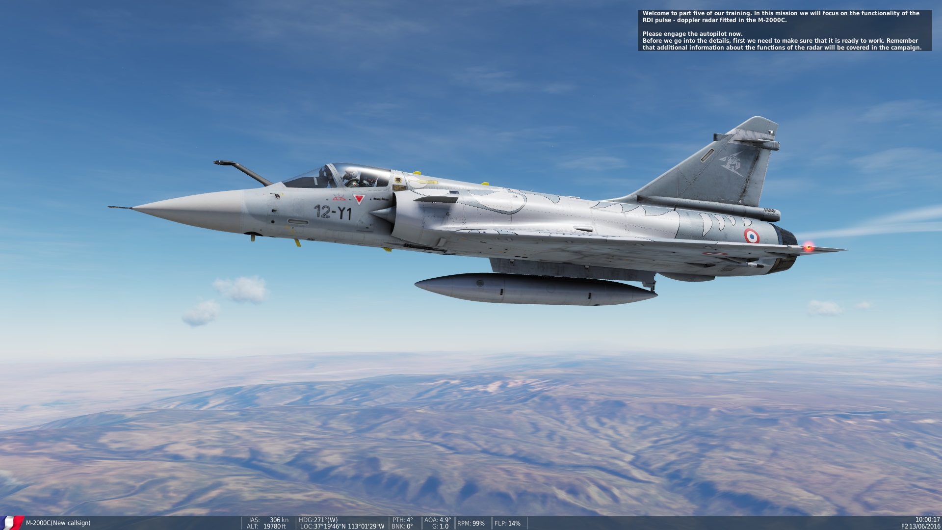 复习很久没开过的幻影2000C截击机-7866 