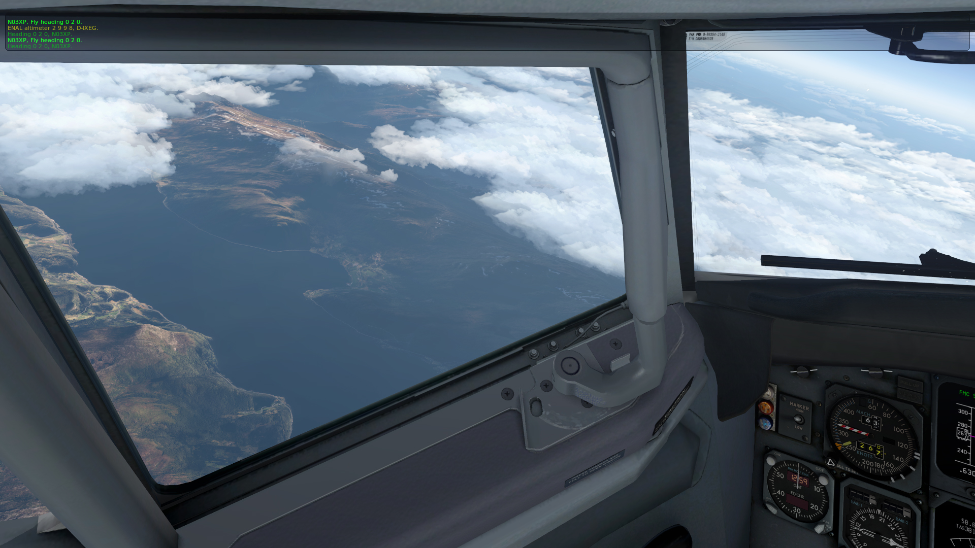 XP11的首次航线飞行 ENAL -ENBR-9050 