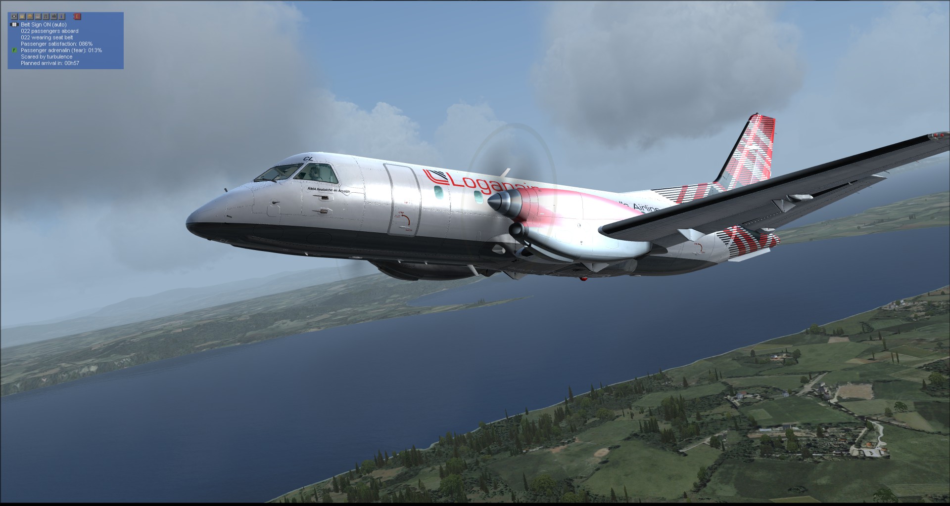 体验苏格兰航空真实航线-324 