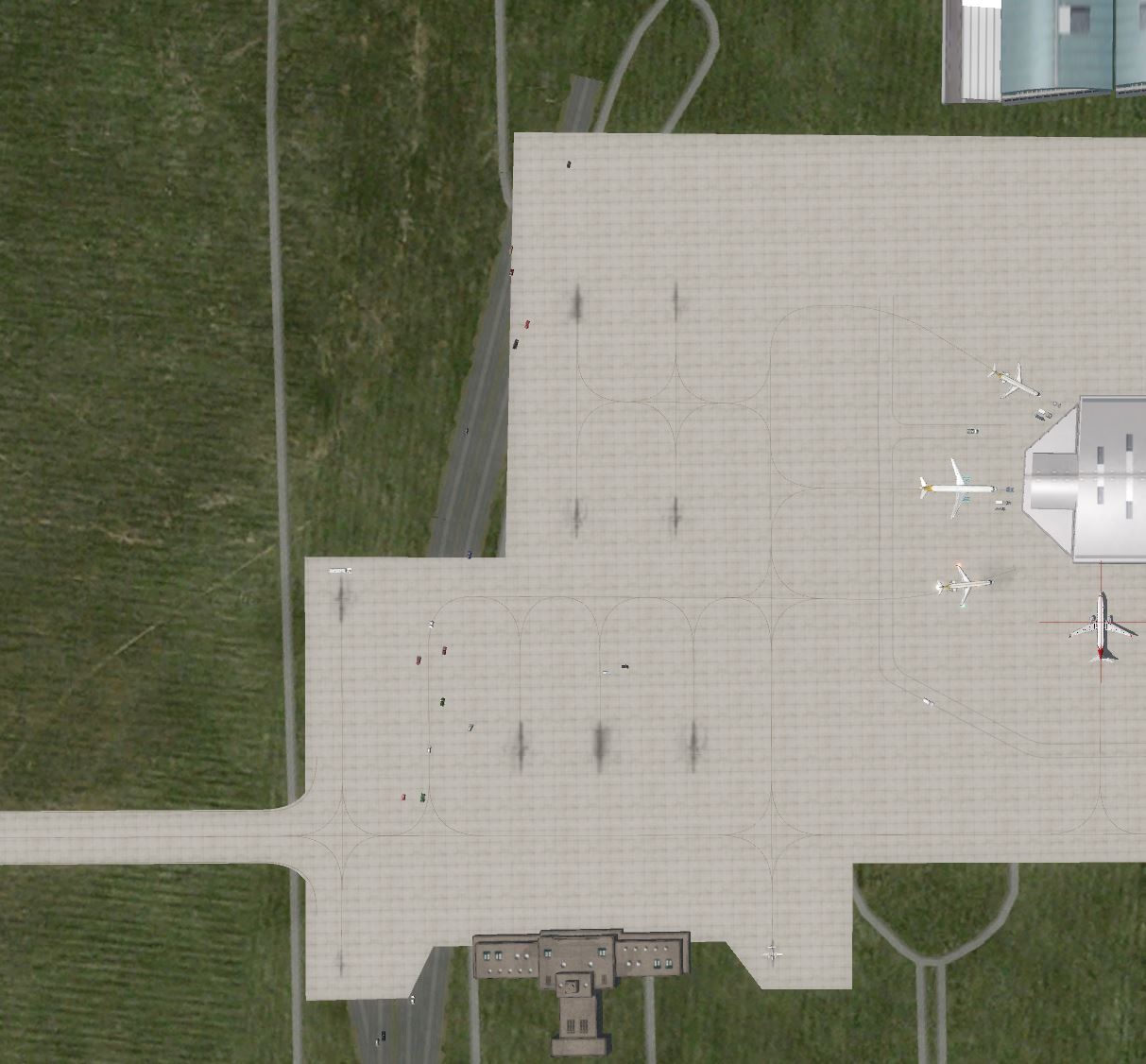 安装orbx VECTOR后道路和汽车都跑机场上了？-2897 