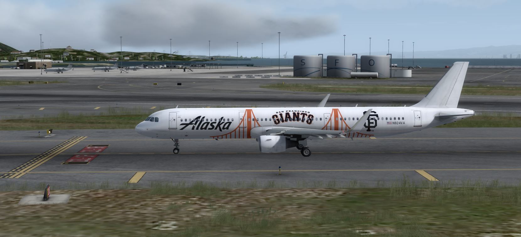 Aerosoft Airbus A321 Alaska Giant Back To SFO-8540 