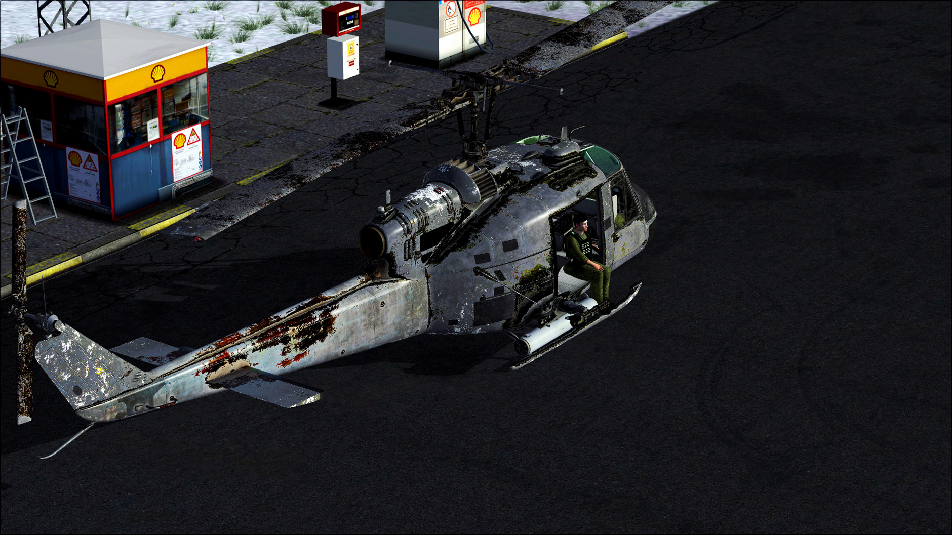 破旧MILVIZ Bell-UH1 涂装隆重登场-9052 
