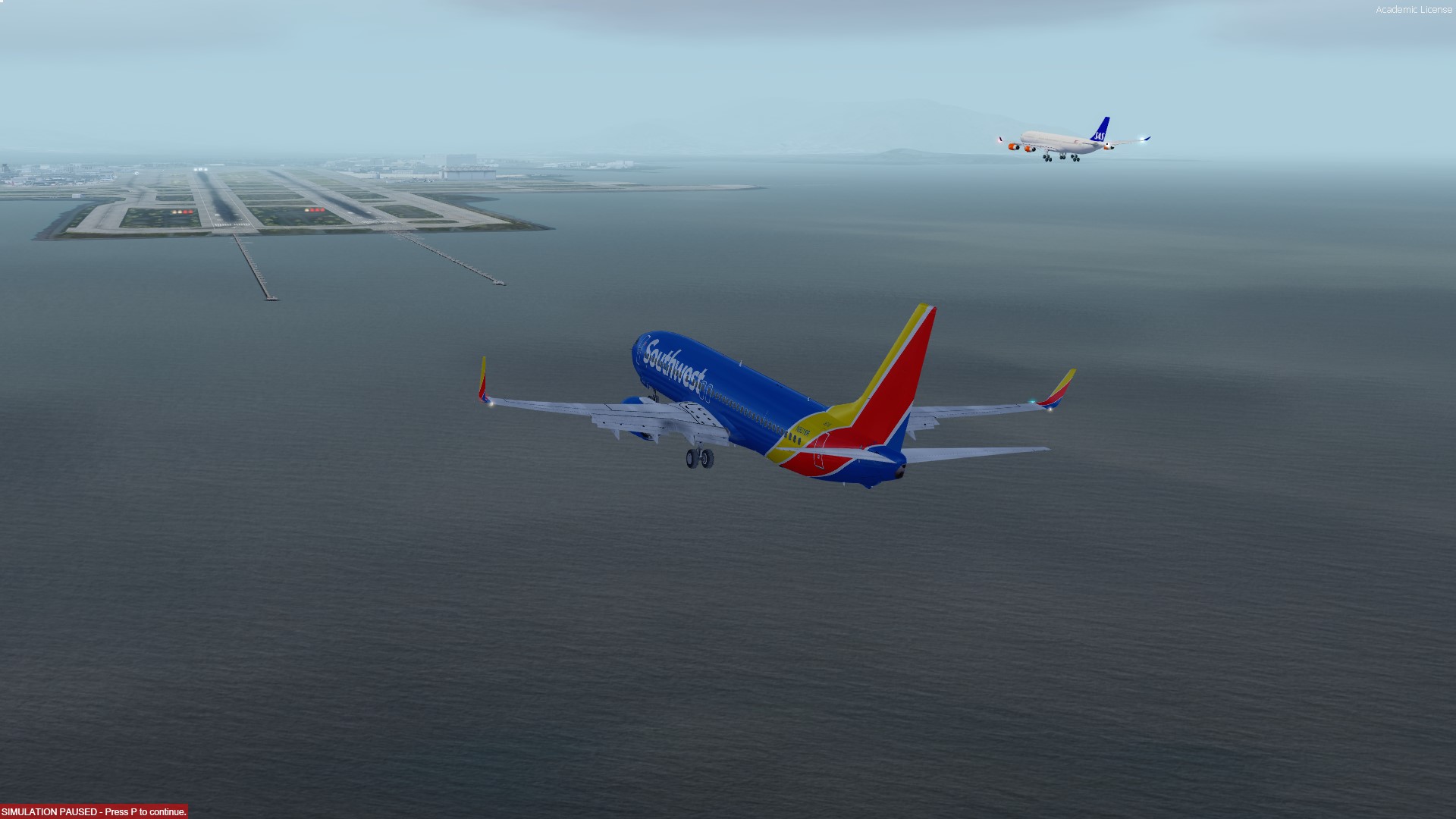 KSAN-KSFO 平行降落-4503 