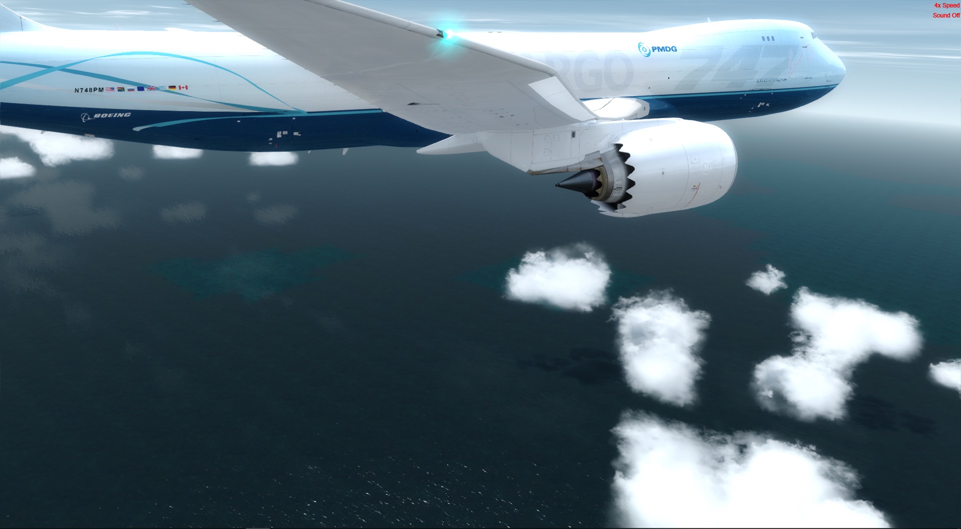 PMDG748使用老版本和谐我的试飞, RKSI-ZSSS-4914 