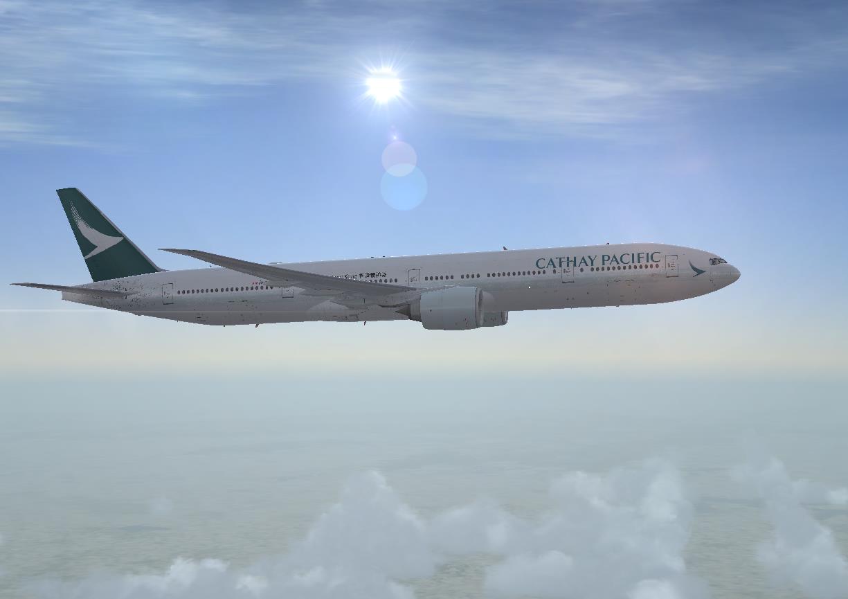 我也晒晒我这个效果不咋样的777-300香港精神号-691 