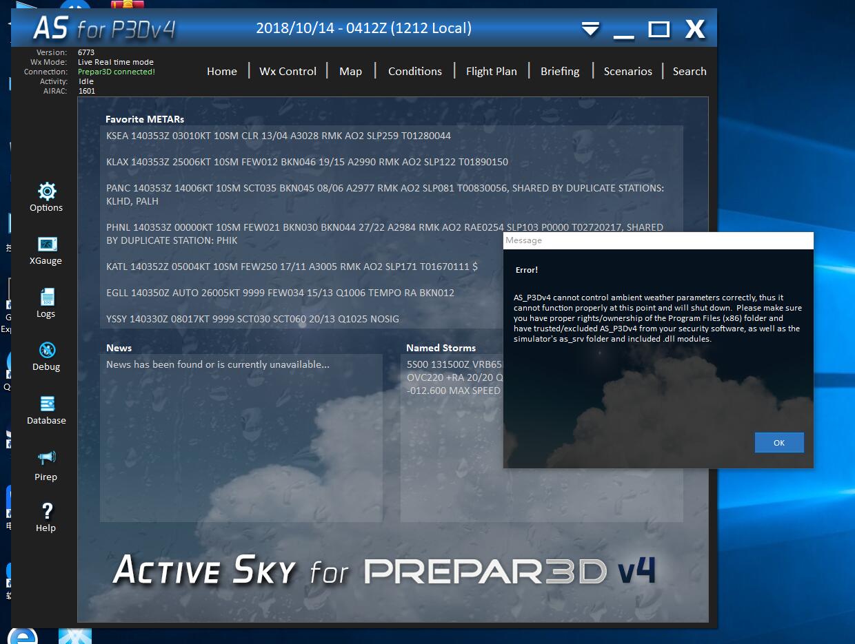 正版 as for p3dv4 无法启动-7369 