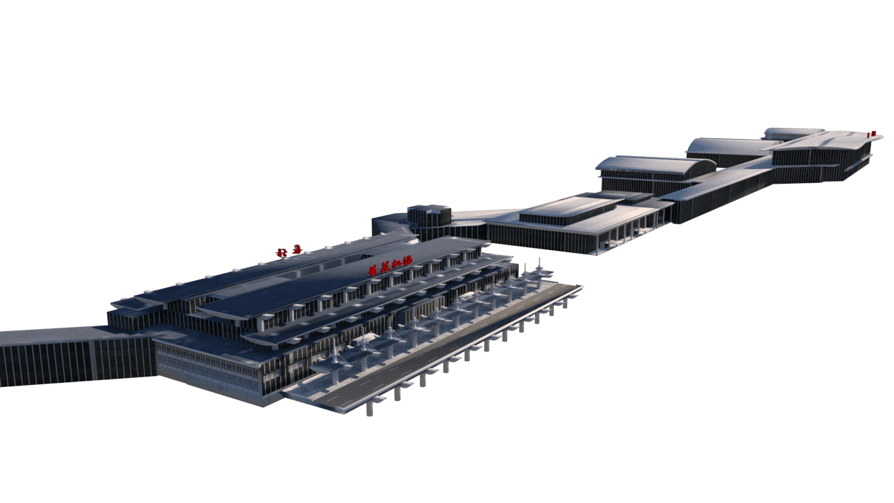 【联飞地景】ZGHA长沙黄花-简易版-7065 