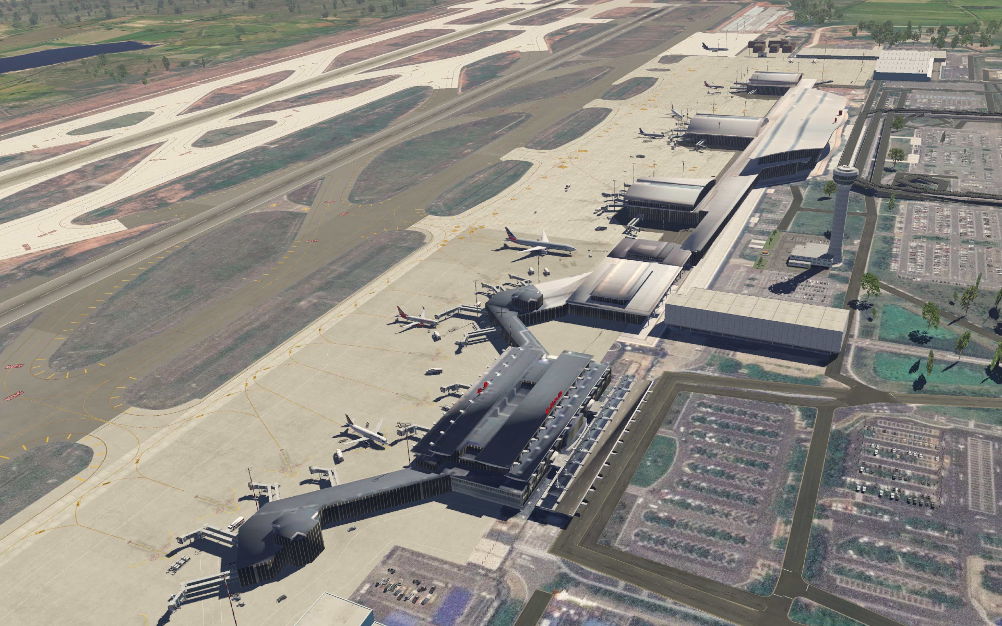 【联飞地景】ZGHA长沙黄花-简易版-4103 