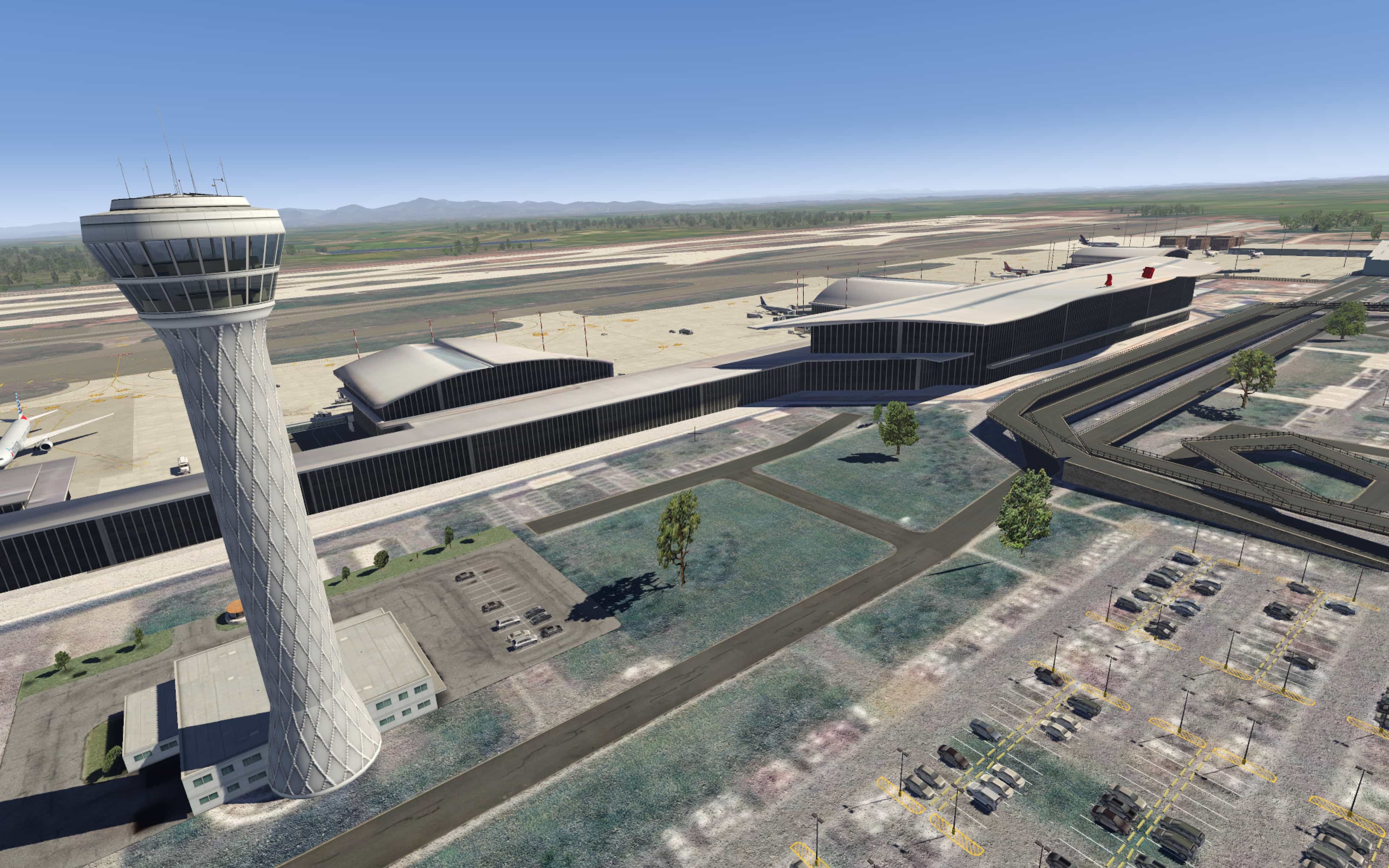 【联飞地景】ZGHA长沙黄花-简易版-7292 