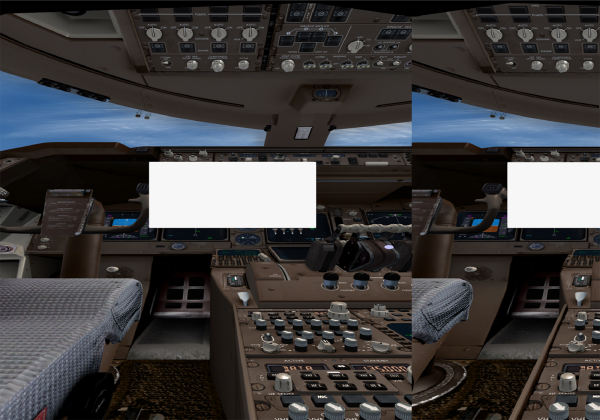 紧急求助， P3D V4,PMDG所有飞机驾驶舱出现白色方块-9706 