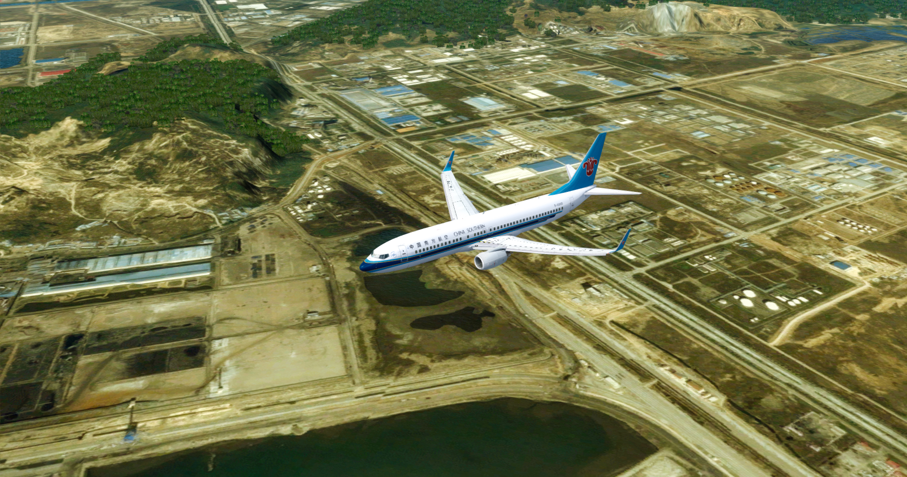 珠海航展【01】---P3D中的抵达-9739 