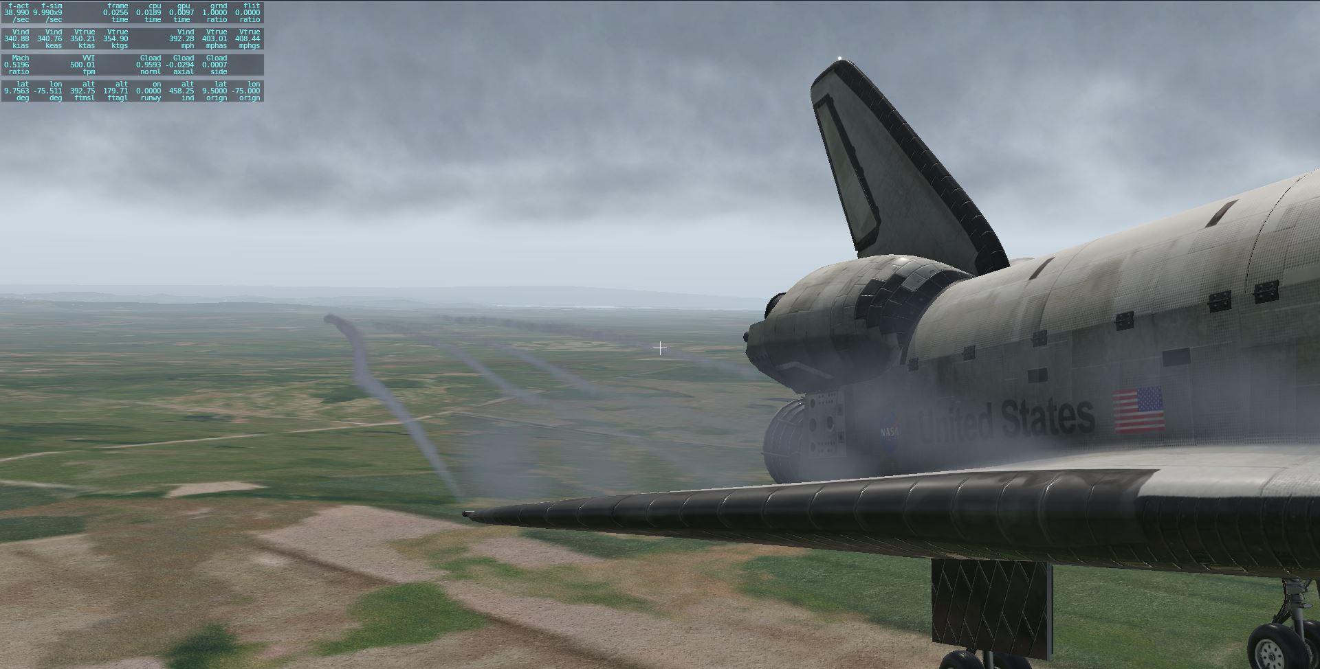 XP11又有新效果了-翼尖尾流与起火-3250 