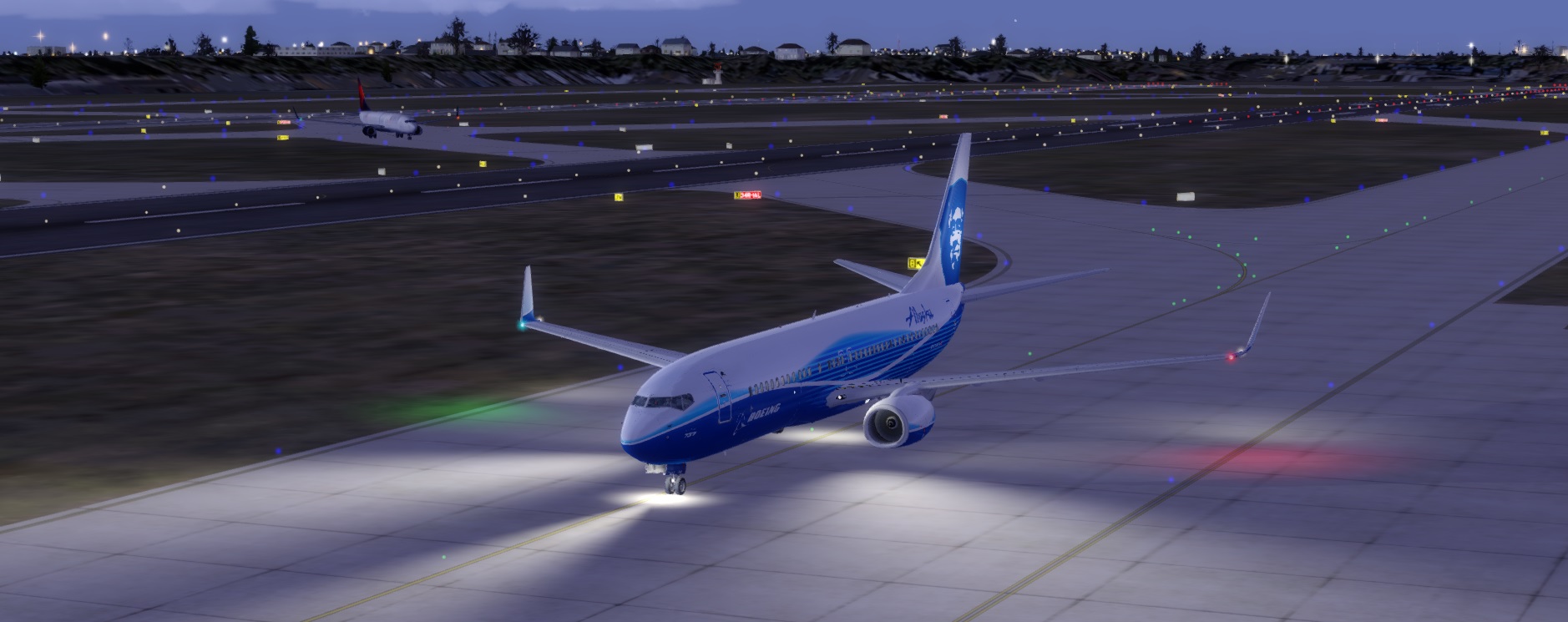 Landing西雅图，P3D v4.4 之光影提升-9964 