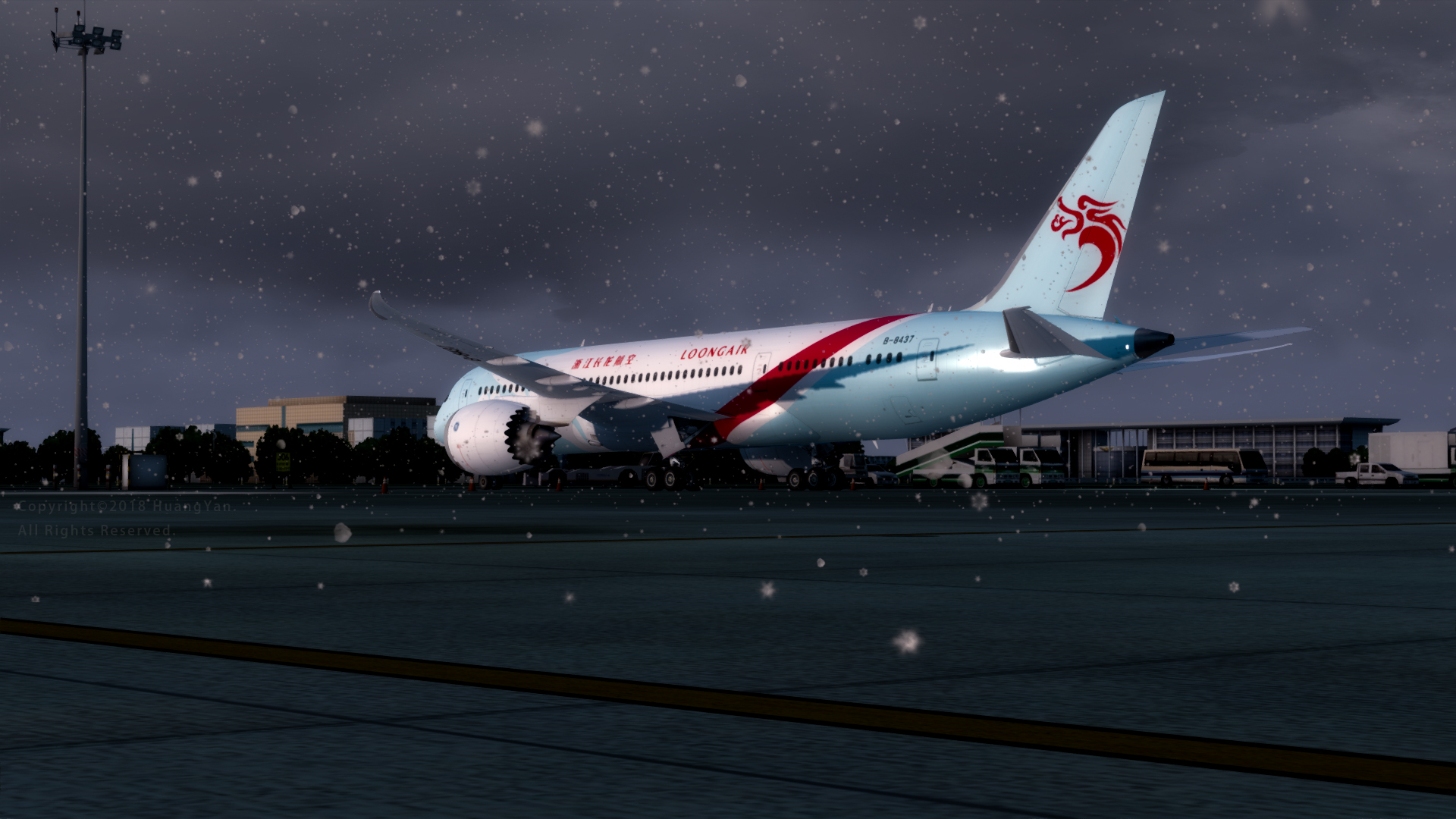 又是一年白雪季，浙江长龙航空宽体幻想图-9046 