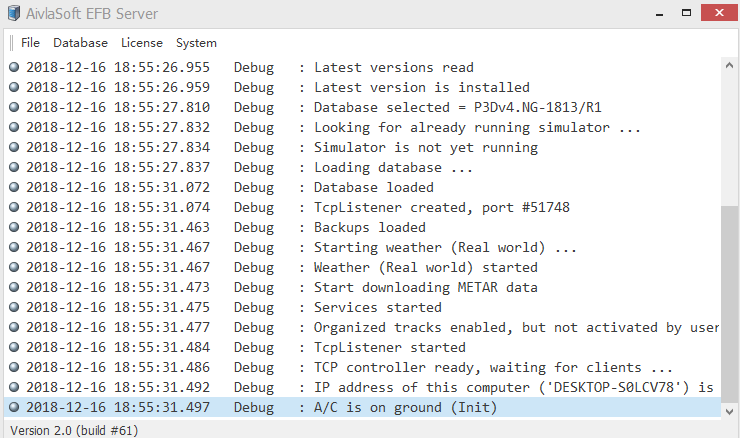 EFB 一直waiting for server(local)-5270 