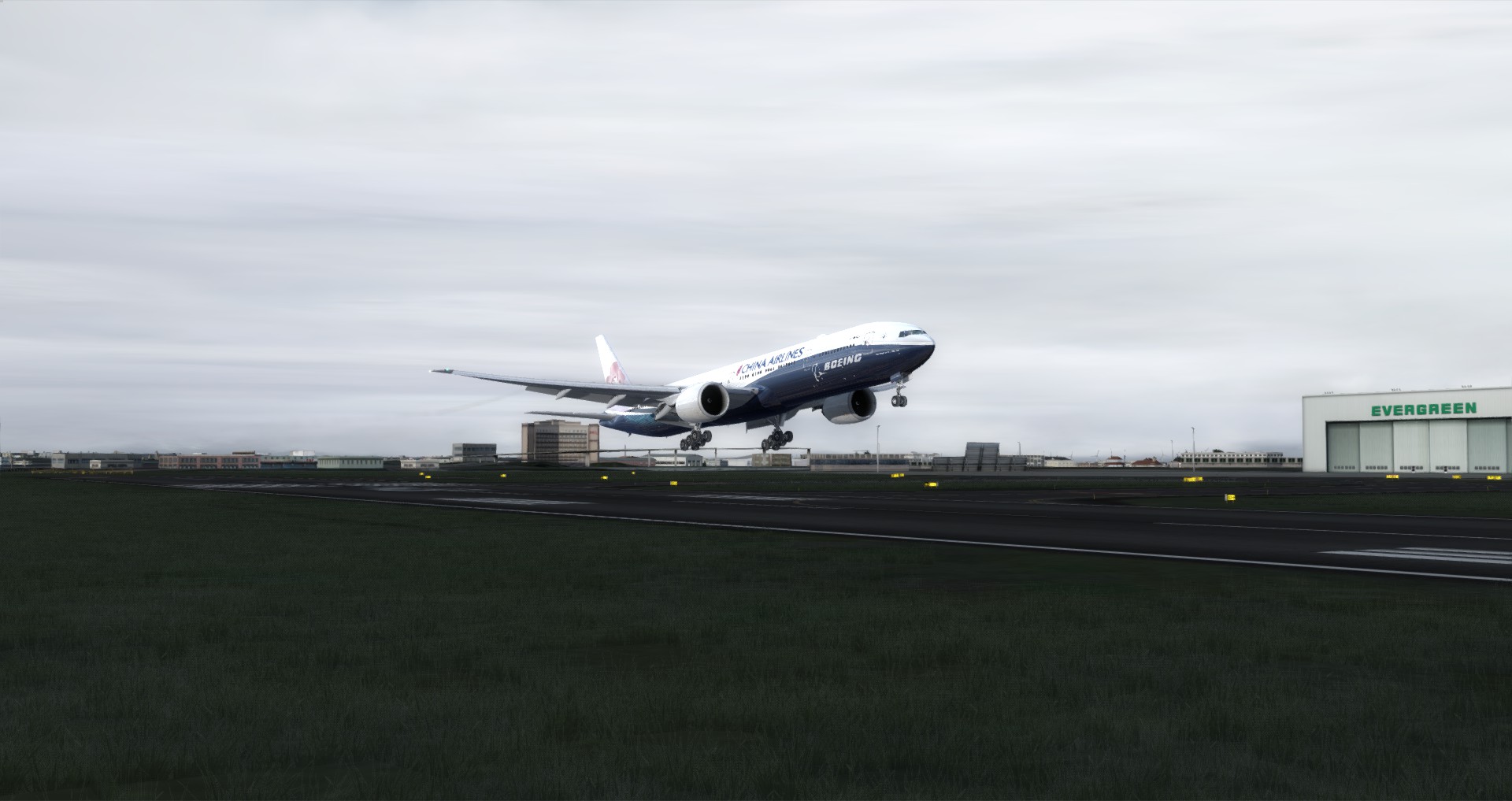 [P3Dv4] First Long Haul Flight CI 3 SFO-&gt;TPE-6182 