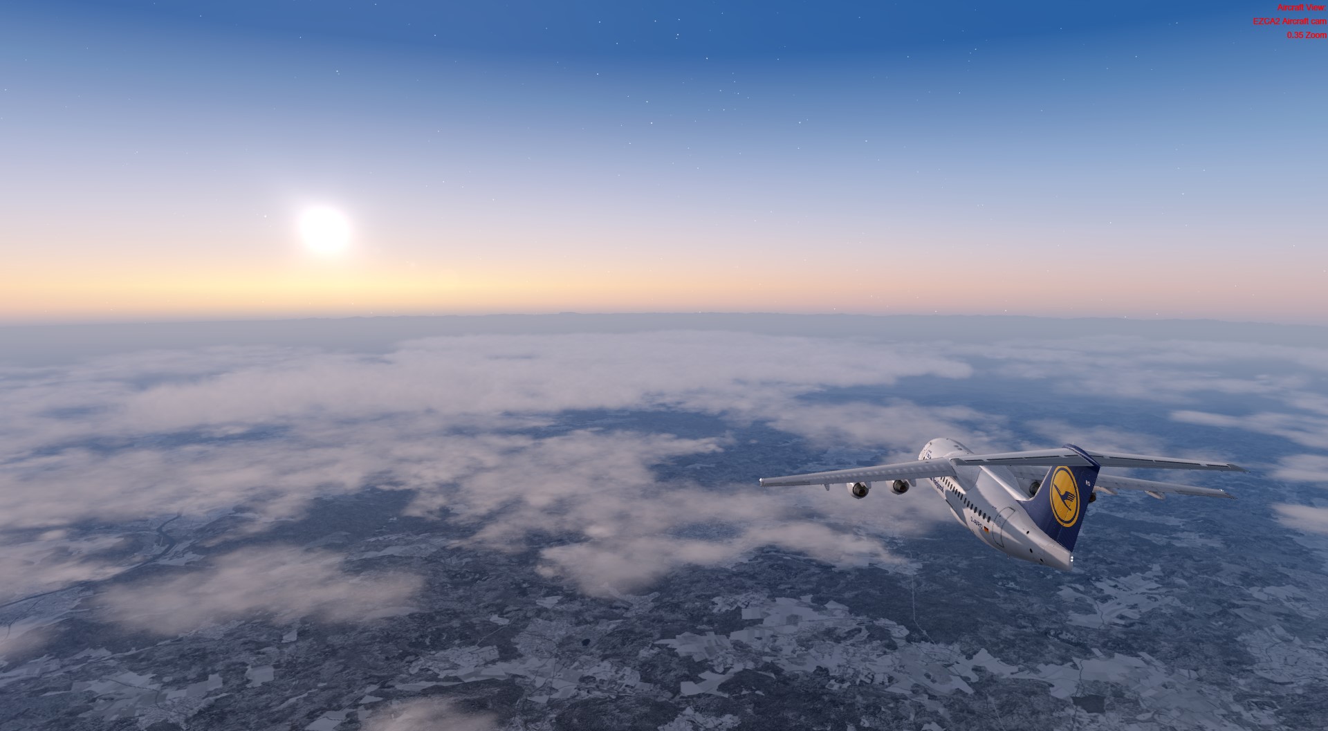 RJ85萌萌哒 德国国内支线EDDT-EDNY-9471 