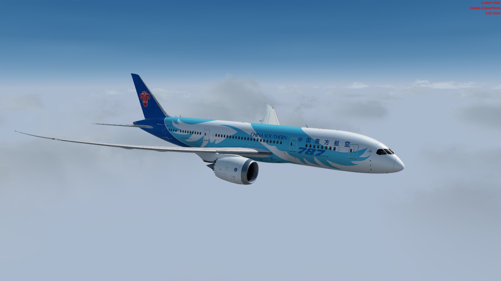 南航787 enroute&amp;landing-369 