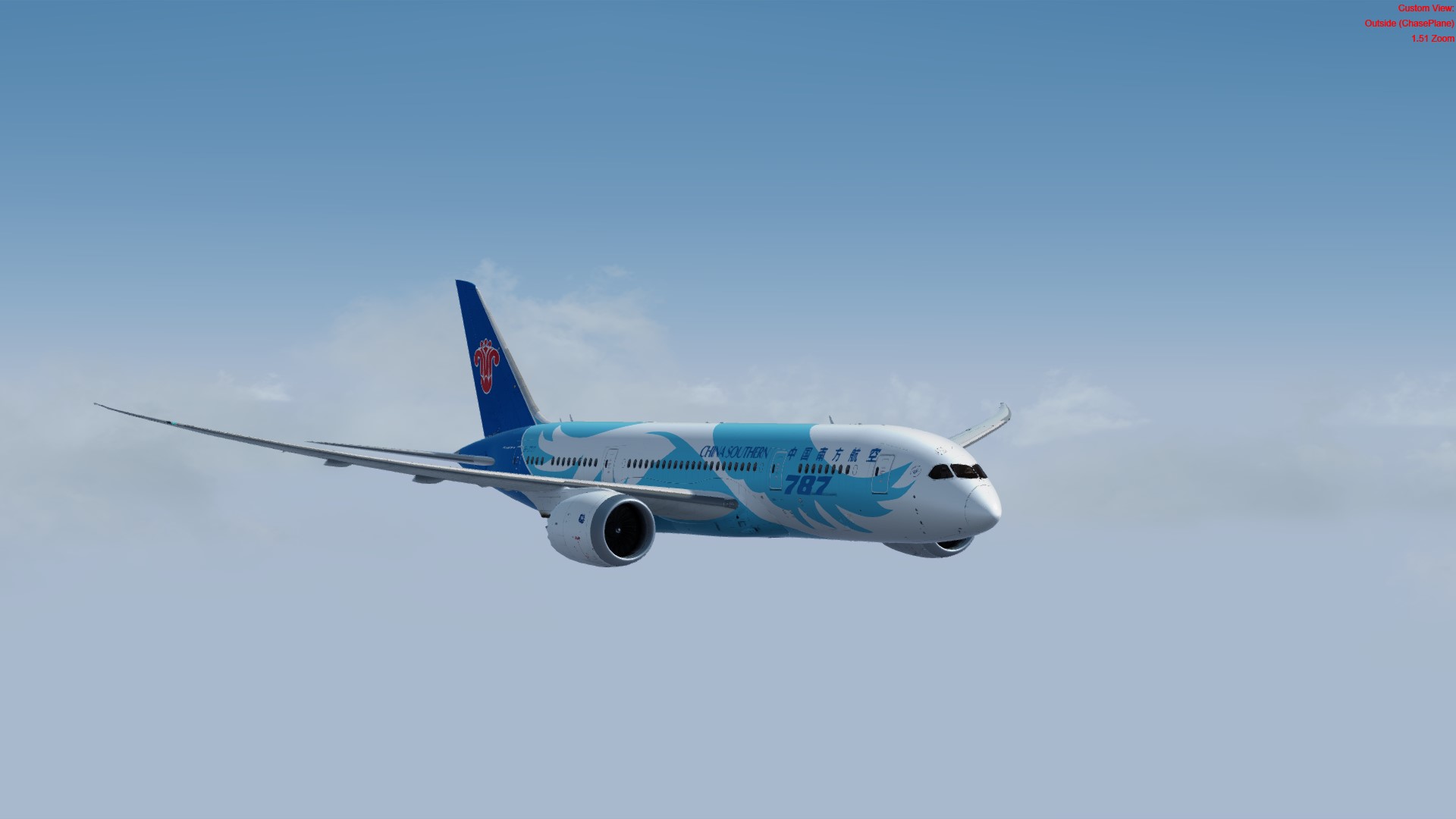 南航787 enroute&amp;landing-5664 